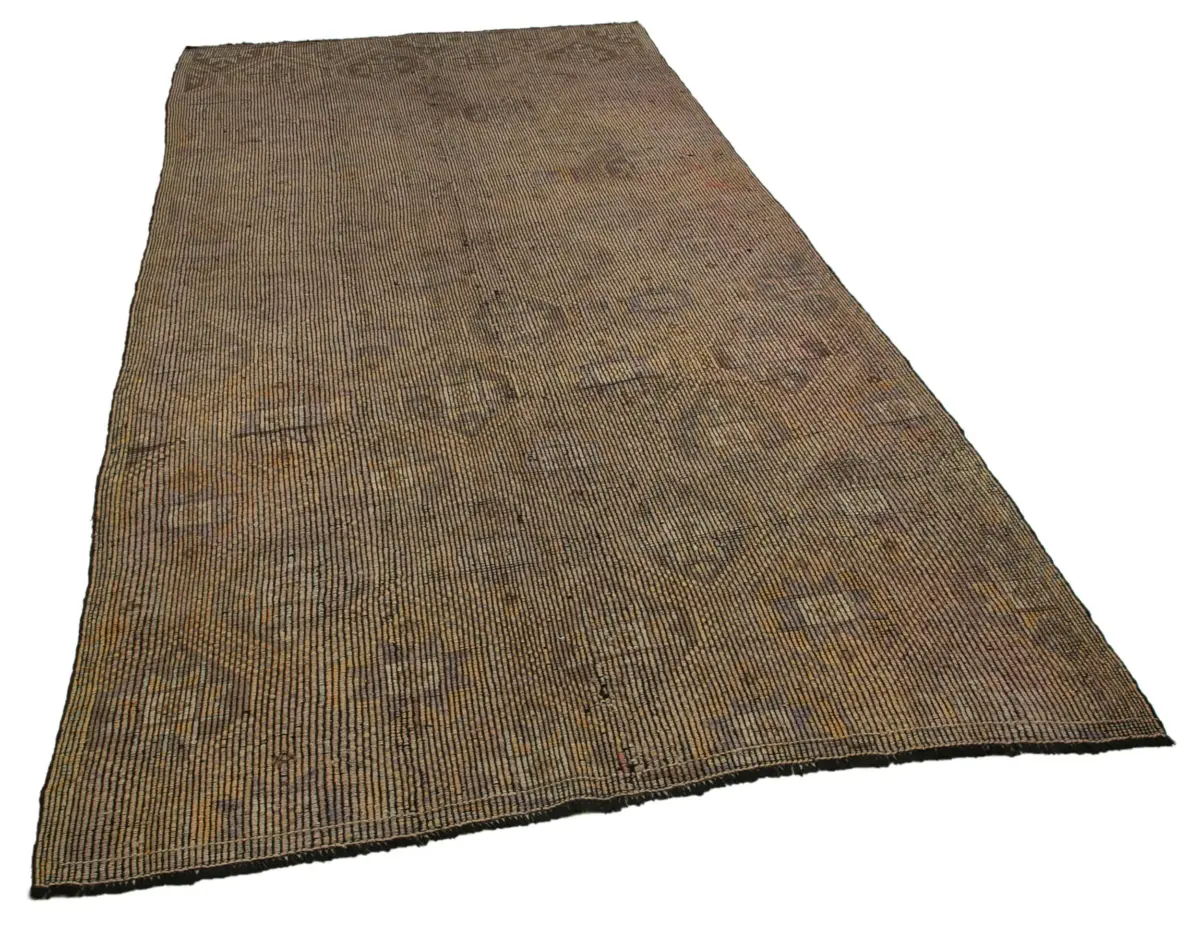 Cıcım Eskitme Bej Renk Keçi Kılı El Dokuma Kilim-166x323 - Görsel 2