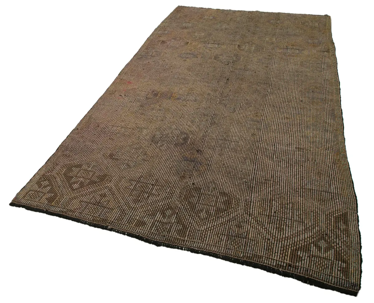 Cıcım Eskitme Bej Renk Keçi Kılı El Dokuma Kilim-166x323 - Görsel 3
