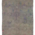 Cıcım Eskitme Bej Renk Keçi Kılı El Dokuma Kilim-184x350