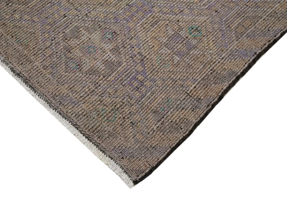 Cıcım Eskitme Bej Renk Keçi Kılı El Dokuma Kilim-184x350 - Görsel 4