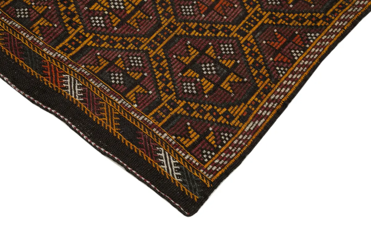 Cıcım Eskitme Multi Renk Keçi Kılı El Dokuma Kilim-180x305 - Görsel 4