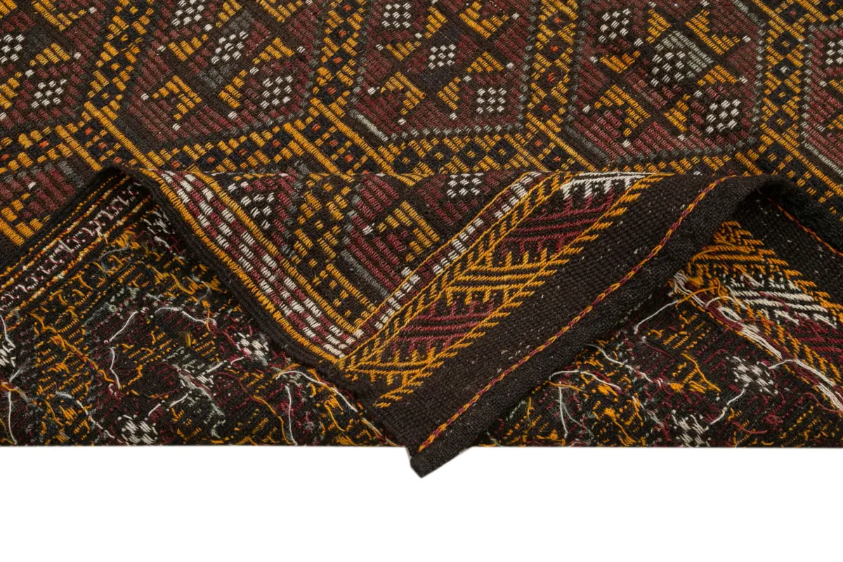 Cıcım Eskitme Multi Renk Keçi Kılı El Dokuma Kilim-180x305 - Görsel 6