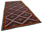 Cıcım Eskitme Multi Renk Keçi Kılı El Dokuma Kilim-190x369 - Görsel 2