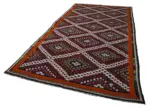 Cıcım Eskitme Multi Renk Keçi Kılı El Dokuma Kilim-190x369 - Görsel 3