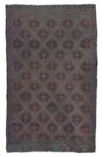 Cıcım Eskitme Multi Renk Keçi Kılı El Dokuma Kilim-190x307