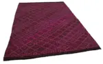 Cıcım Eskitme Pembe Renk Keçi Kılı El Dokuma Kilim-175x230 - Görsel 2