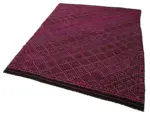 Cıcım Eskitme Pembe Renk Keçi Kılı El Dokuma Kilim-175x230 - Görsel 3