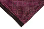 Cıcım Eskitme Pembe Renk Keçi Kılı El Dokuma Kilim-175x230 - Görsel 4