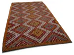 Cıcım Eskitme Multi Renk Keçi Kılı El Dokuma Kilim-181x304 - Görsel 2