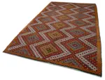 Cıcım Eskitme Multi Renk Keçi Kılı El Dokuma Kilim-181x304 - Görsel 3