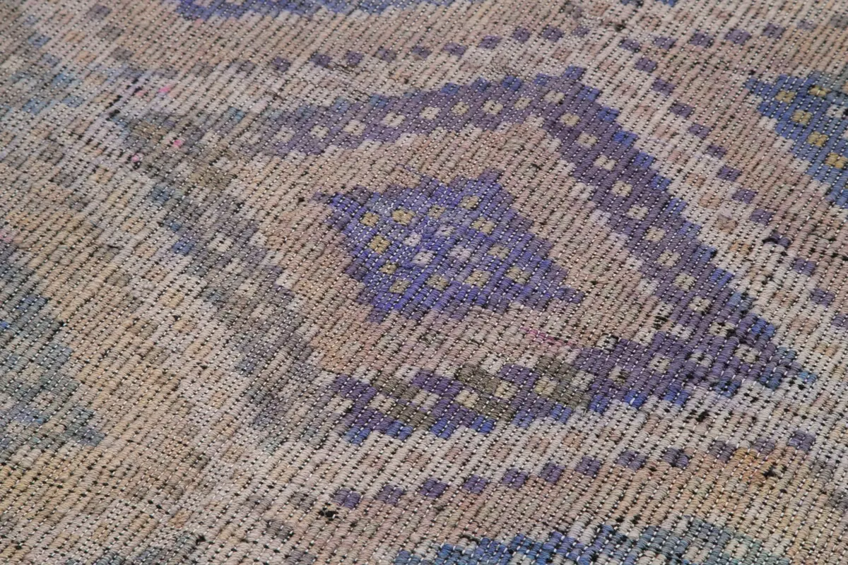 Cıcım Eskitme Bej Renk Keçi Kılı El Dokuma Kilim-170x347 - Görsel 5