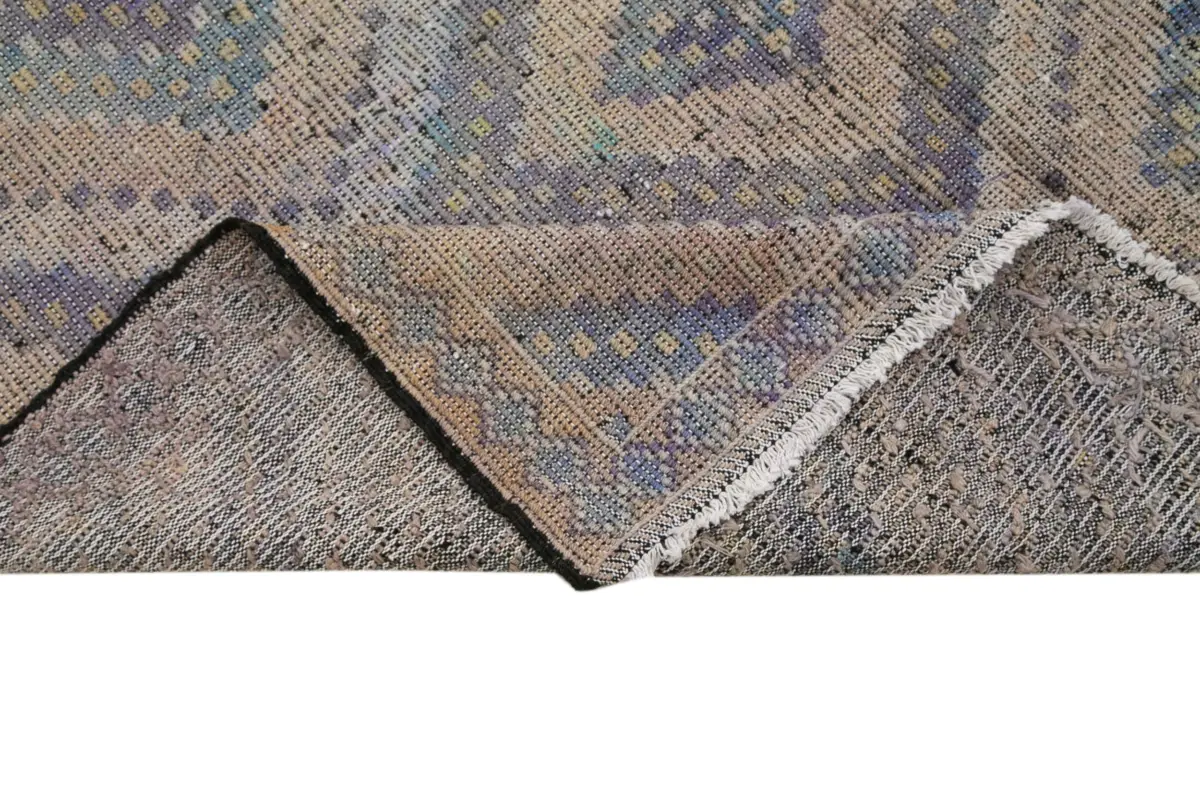 Cıcım Eskitme Bej Renk Keçi Kılı El Dokuma Kilim-170x347 - Görsel 6