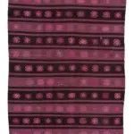 Cıcım Eskitme Pembe Renk Keçi Kılı El Dokuma Kilim-176x315
