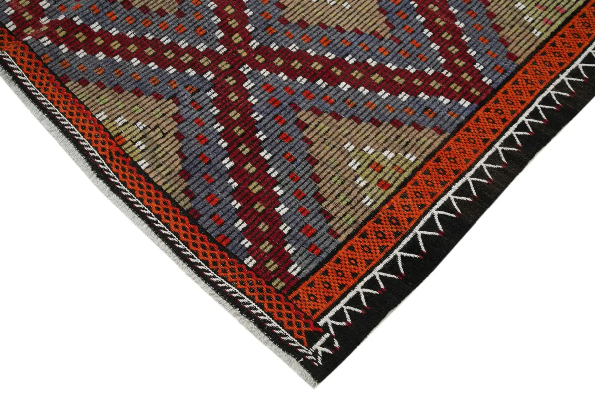 Cıcım Eskitme Multi Renk Keçi Kılı El Dokuma Kilim-200x358 - Görsel 4