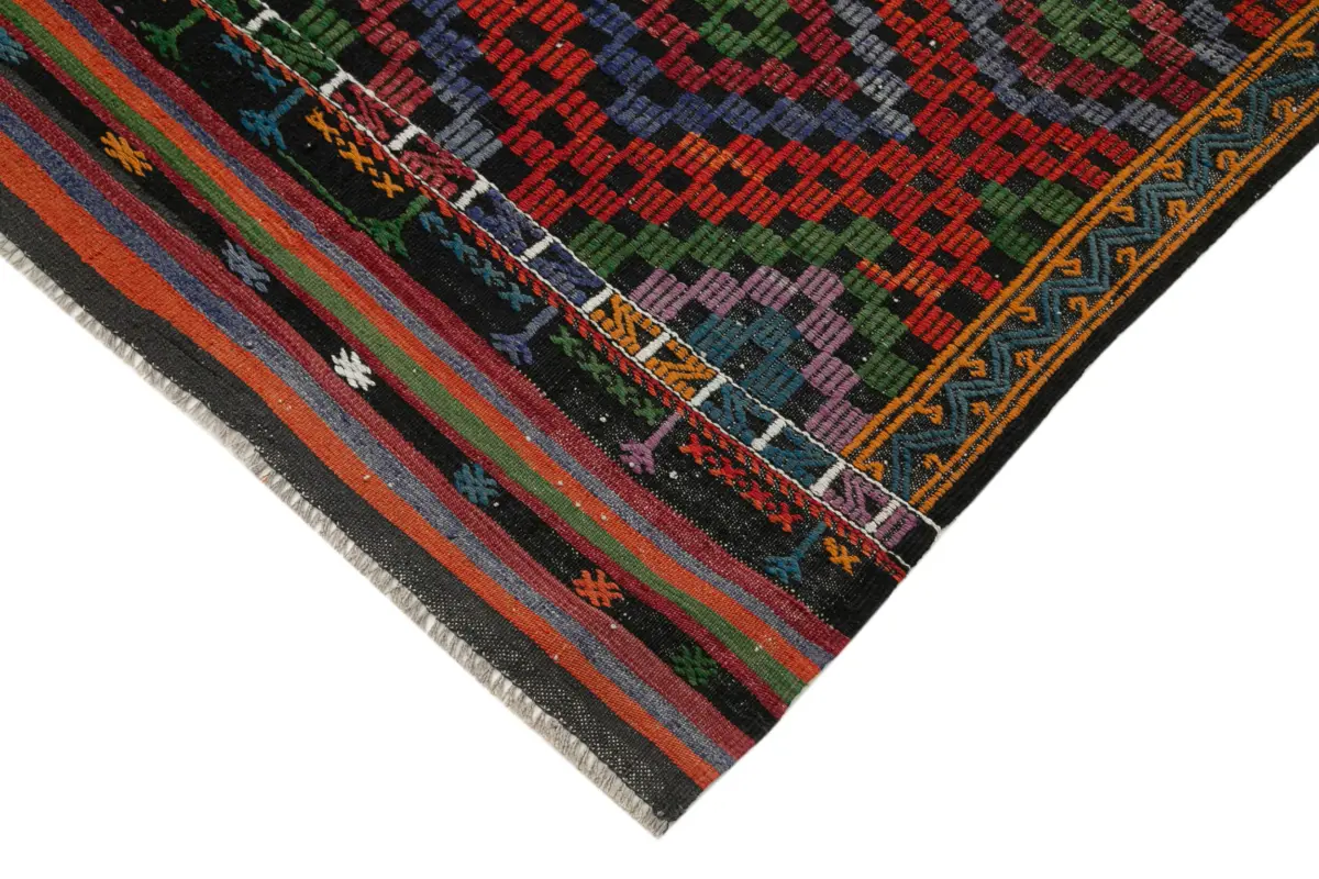 Cıcım Eskitme Multi Renk Keçi Kılı El Dokuma Kilim-211x268 - Görsel 4