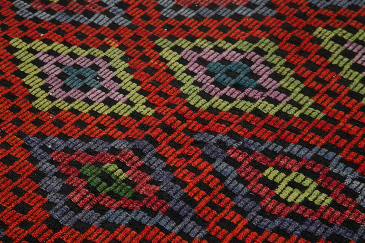 Cıcım Eskitme Multi Renk Keçi Kılı El Dokuma Kilim-211x268 - Görsel 5