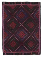 Cıcım Eskitme Multi Renk Keçi Kılı El Dokuma Kilim-215x295