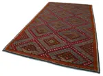 Cıcım Eskitme Multi Renk Keçi Kılı El Dokuma Kilim-190x338 - Görsel 3