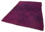 Cıcım Eskitme Pembe Renk Keçi Kılı El Dokuma Kilim-205x300 - Görsel 3