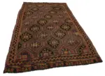 Cıcım Eskitme Kırmızı Renk Keçi Kılı El Dokuma Kilim-163x278 - Görsel 2