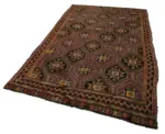 Cıcım Eskitme Kırmızı Renk Keçi Kılı El Dokuma Kilim-163x278 - Görsel 3