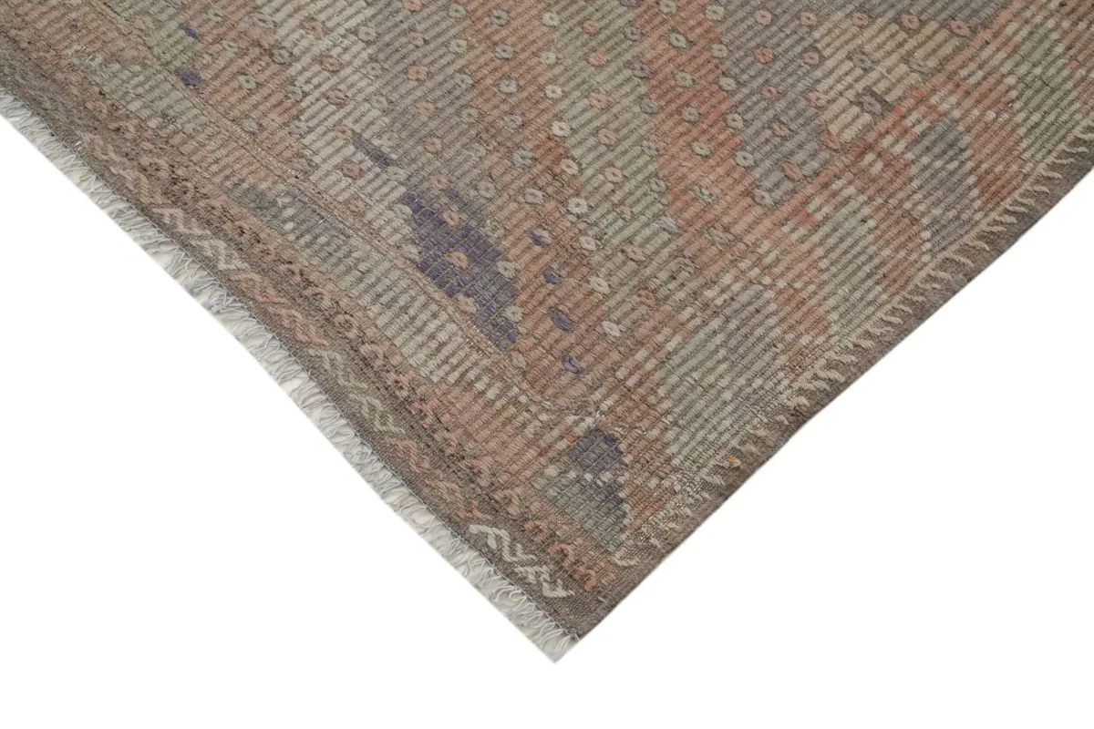 Cıcım Eskitme Multi Renk Keçi Kılı El Dokuma Kilim-196x319 - Görsel 4