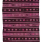 Cıcım Eskitme Pembe Renk Keçi Kılı El Dokuma Kilim-185x300