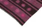 Cıcım Eskitme Pembe Renk Keçi Kılı El Dokuma Kilim-185x300 - Görsel 4