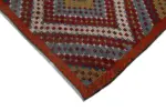 Cıcım Eskitme Multi Renk Keçi Kılı El Dokuma Kilim-201x433 - Görsel 4