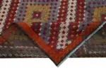 Cıcım Eskitme Multi Renk Keçi Kılı El Dokuma Kilim-201x433 - Görsel 6