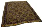 Cıcım Eskitme Multi Renk Keçi Kılı El Dokuma Kilim-191x223 - Görsel 2