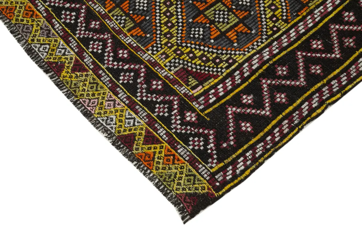 Cıcım Eskitme Multi Renk Keçi Kılı El Dokuma Kilim-191x223 - Görsel 4