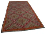 Cıcım Eskitme Multi Renk Keçi Kılı El Dokuma Kilim-176x315 - Görsel 2