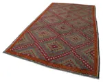 Cıcım Eskitme Multi Renk Keçi Kılı El Dokuma Kilim-176x315 - Görsel 3