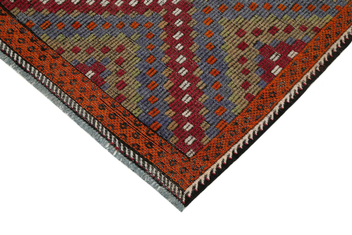 Cıcım Eskitme Multi Renk Keçi Kılı El Dokuma Kilim-176x315 - Görsel 4