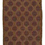 Cıcım Eskitme Multi Renk Keçi Kılı El Dokuma Kilim-167x295