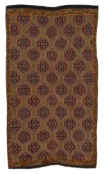 Cıcım Eskitme Multi Renk Keçi Kılı El Dokuma Kilim-167x295