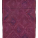 Cıcım Eskitme Pembe Renk Keçi Kılı El Dokuma Kilim-170x330