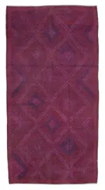 Cıcım Eskitme Pembe Renk Keçi Kılı El Dokuma Kilim-170x330