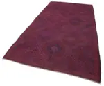 Cıcım Eskitme Pembe Renk Keçi Kılı El Dokuma Kilim-170x330 - Görsel 3