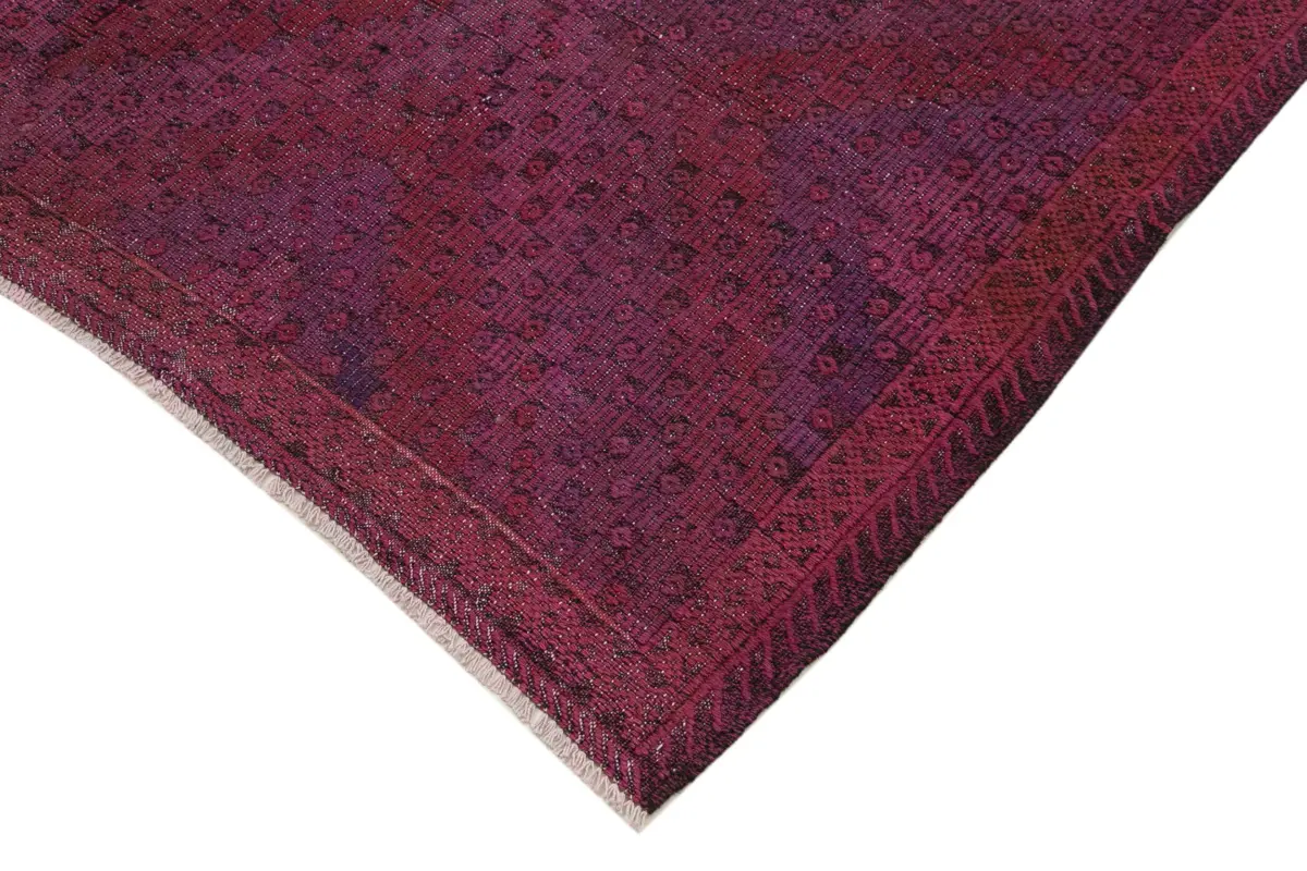 Cıcım Eskitme Pembe Renk Keçi Kılı El Dokuma Kilim-170x330 - Görsel 4