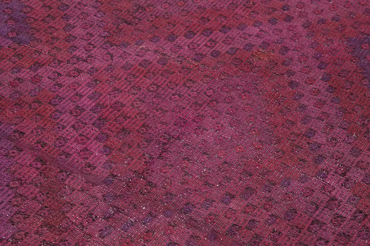 Cıcım Eskitme Pembe Renk Keçi Kılı El Dokuma Kilim-170x330 - Görsel 5