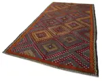 Cıcım Eskitme Multi Renk Keçi Kılı El Dokuma Kilim-180x346 - Görsel 3