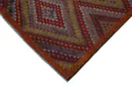 Cıcım Eskitme Multi Renk Keçi Kılı El Dokuma Kilim-175x377 - Görsel 4