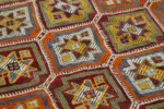 Cıcım Eskitme Multi Renk Keçi Kılı El Dokuma Kilim-147x320 - Görsel 5