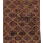 Cıcım Eskitme Multi Renk Keçi Kılı El Dokuma Kilim-165x295