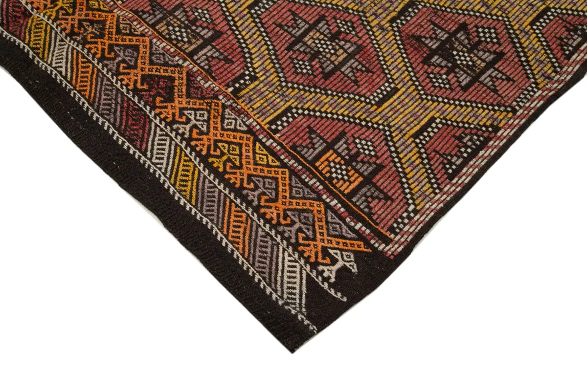 Cıcım Eskitme Multi Renk Keçi Kılı El Dokuma Kilim-165x295 - Görsel 4
