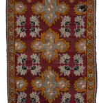 Cıcım  Eskitme Multi Renk Keçi Kılı El Dokuma Kilim-208x331