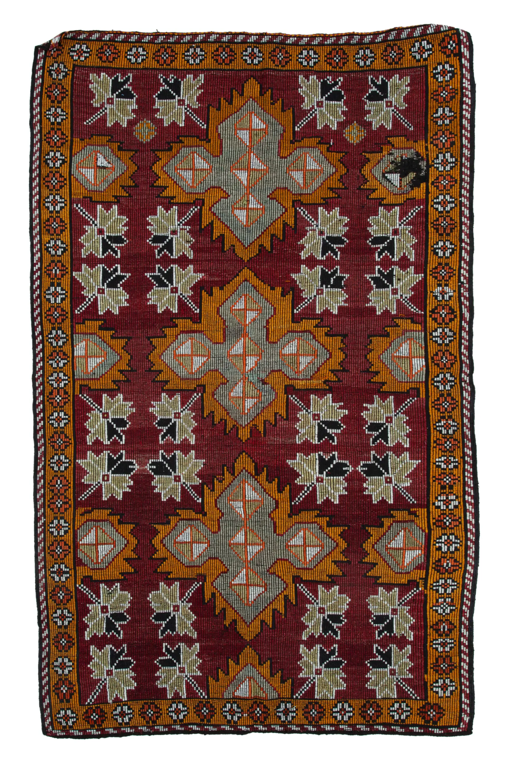 Rc_35714_1_Multicolor_Oriental_Kilim_Rugs Cıcım Eskitme Multi Renk Keçi Kılı El Dokuma Kilim-208x331 - Görsel 1