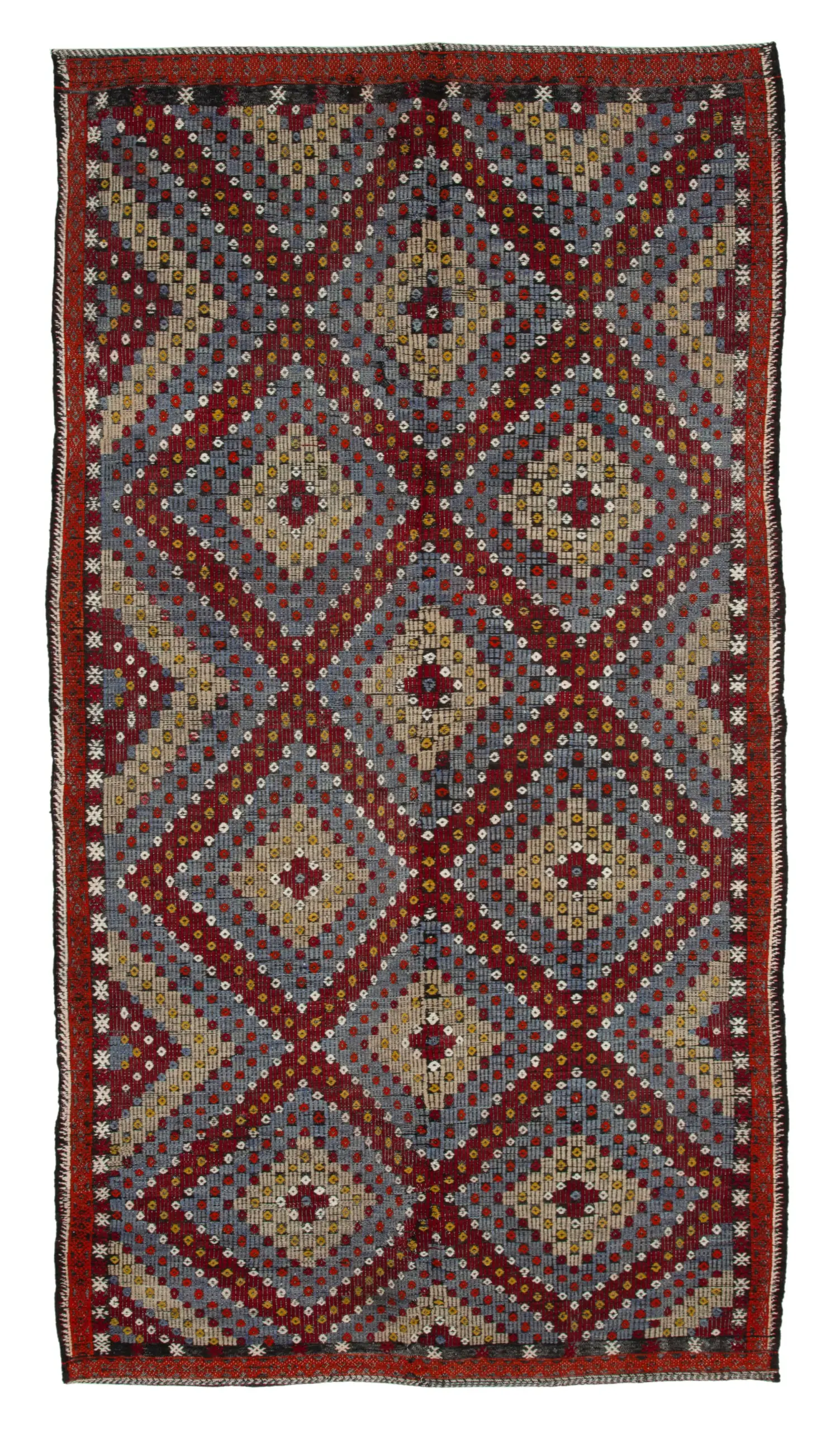 Rc_35722_1_Multicolor_Oriental_Kilim_Rugs Cıcım Eskitme Multi Renk Keçi Kılı El Dokuma Kilim-174x327 - Görsel 1